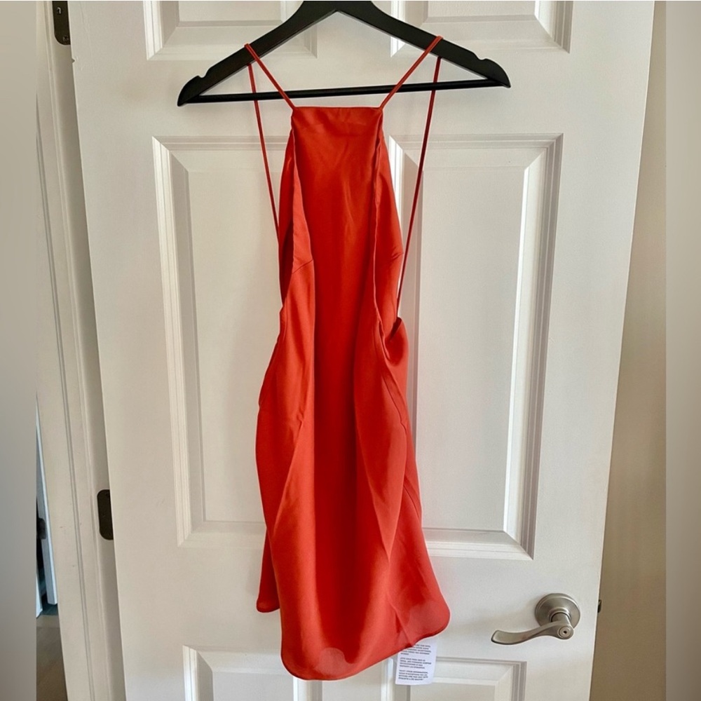 ASOS Design Square Neck Mini Dress Cinnamon